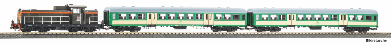 PIKO 57034 - H0 - Start-Set Personenzug Diesellok SP42, PKP, Ep. V